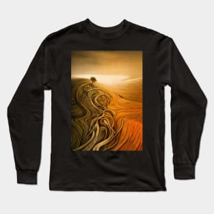 Tree in abstract desert Long Sleeve T-Shirt